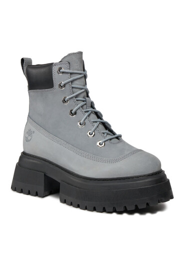 Timberland Боти Sky 6In Laceup TB0A42AWEA31 Light Grey Nubuck - Mera.bg