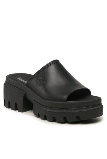 Timberland Чехли Everleigh Slide TB0A5UEC0011 Black Full Grain - Mera.bg