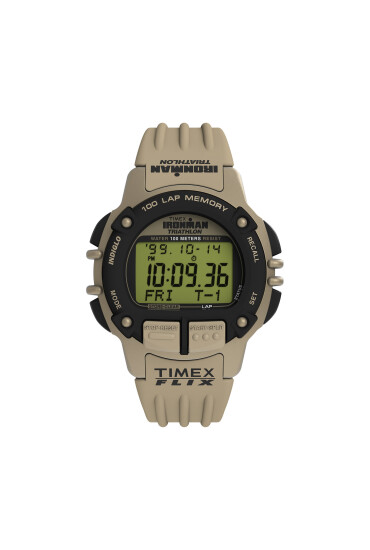 Timex Часовник Ironman Flix 100 Lap TW5M63100 Бежов - Mera.bg