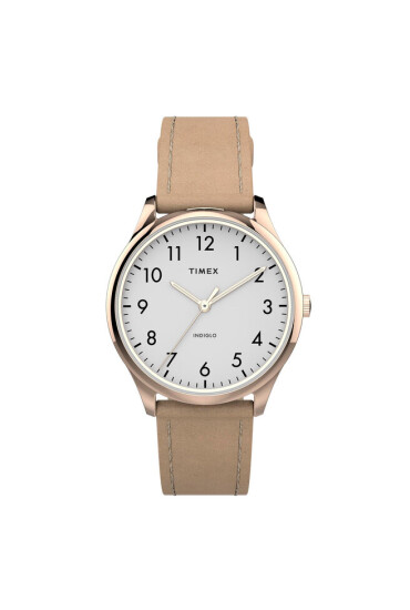 Timex Часовник Modern Easy Reader TW2T72400 Beige/Gold - Mera.bg