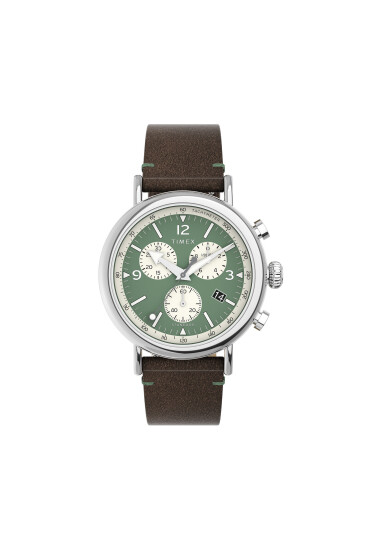 Timex Часовник Standard Chronograph 41mm Eco-Friendly TW2V71000 Кафяв - Mera.bg