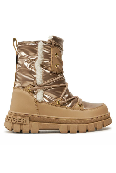 Tommy Hilfiger Апрески Fur Boot T3A5-33610-1695 S Бежов - Mera.bg