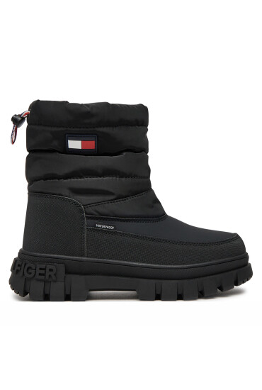 Tommy Hilfiger Апрески Fur Boot T3X5-33715-1695 S Черен - Mera.bg