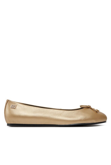 Tommy Hilfiger Балеринки Essential Golden Ballerina FW0FW07865 Златист - Mera.bg