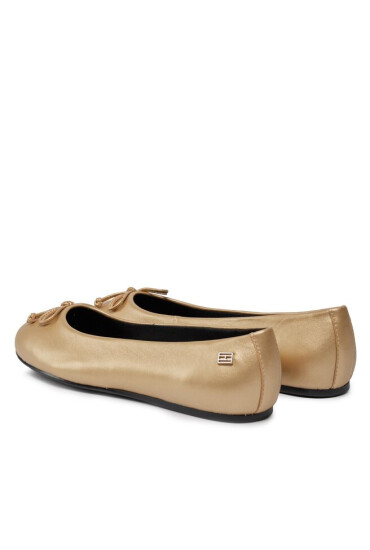 Tommy Hilfiger Балеринки Essential Golden Ballerina FW0FW07865 Златист - Mera.bg