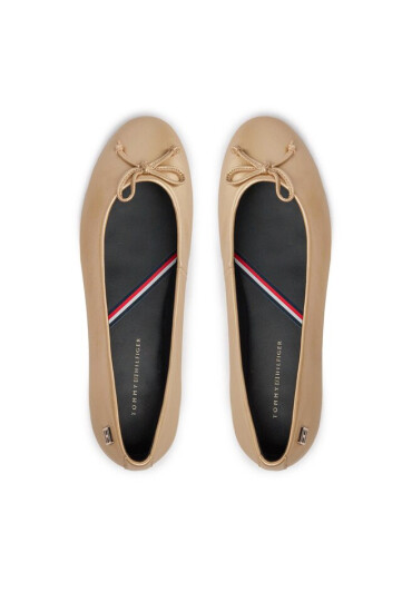 Tommy Hilfiger Балеринки Essential Golden Ballerina FW0FW07865 Златист - Mera.bg
