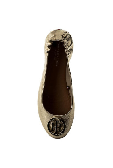 Tommy Hilfiger Балеринки Flexible Gold Ballerina FW0FW02863 Mekong 709 - Mera.bg