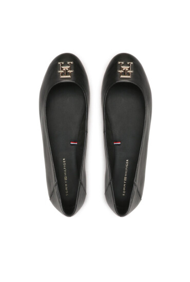 Tommy Hilfiger Балеринки Round Ballerina FW0FW06931 Черен - Mera.bg