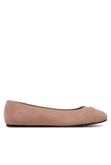 Tommy Hilfiger Балеринки Th Hardware Suede Ballerina FW0FW08655 Бежов - Mera.bg