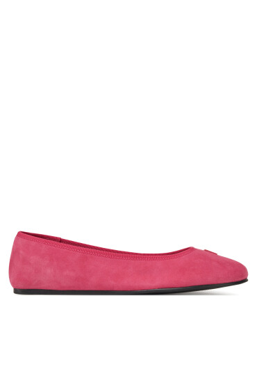 Tommy Hilfiger Балеринки Th Hardware Suede Ballerina FW0FW08655 Розов - Mera.bg