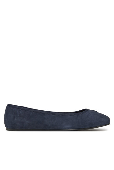 Tommy Hilfiger Балеринки Th Hardware Suede Ballerina FW0FW08655 Тъмносин - Mera.bg