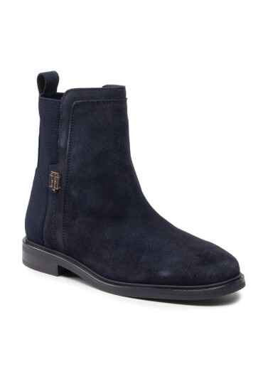 Tommy Hilfiger Боти Essentials Flat Boot FW0FW06740 Desert Sky DW5 - Mera.bg