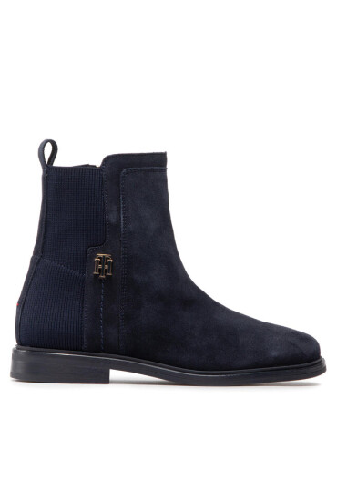 Tommy Hilfiger Боти Essentials Flat Boot FW0FW06740 Desert Sky DW5 - Mera.bg