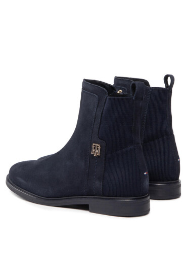 Tommy Hilfiger Боти Essentials Flat Boot FW0FW06740 Desert Sky DW5 - Mera.bg