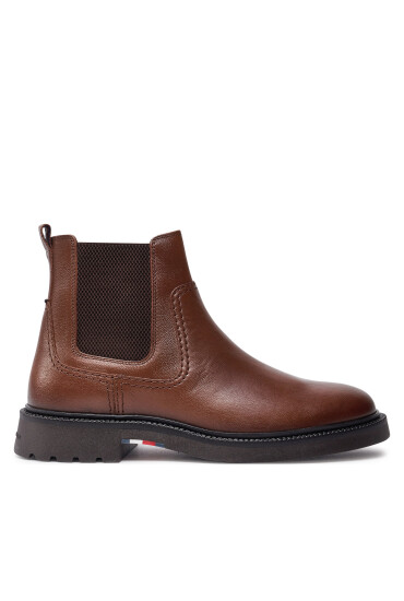 Tommy Hilfiger Боти тип челси Comfort Lwt Lth Chelsea FM0FM05184 Кафяв - Mera.bg