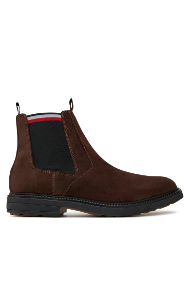 Tommy Hilfiger Боти тип челси Outdoor Suede Chelsea FM0FM05191 Кафяв - Mera.bg