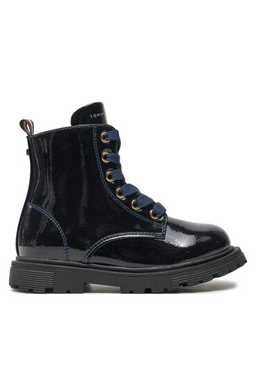 Tommy Hilfiger Ботуши Lace-Up Bootie T1A5-33564-1237 M Тъмносин - Mera.bg