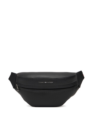 Tommy Hilfiger Чанта за кръст Th Woven Bum Bag AM0AM13634 Черен - Mera.bg