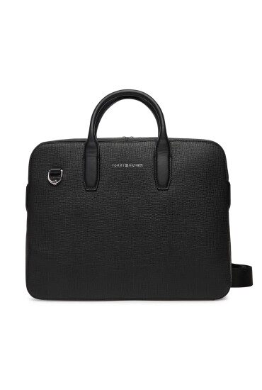 Tommy Hilfiger Чанта за лаптоп Th Business Leather Computer Bag AM0AM13642 Черен - Mera.bg