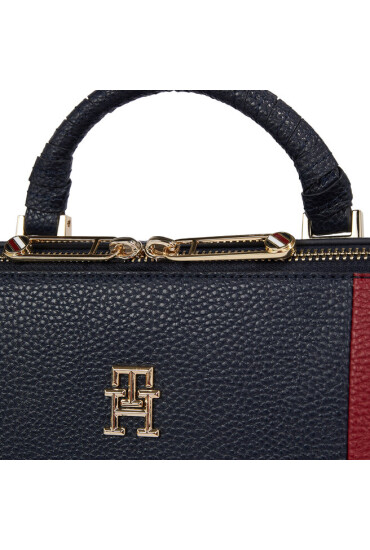 Tommy Hilfiger Чанта за лаптоп Th Emblem Laptop Bag Corp AW0AW15116 Тъмносин - Mera.bg