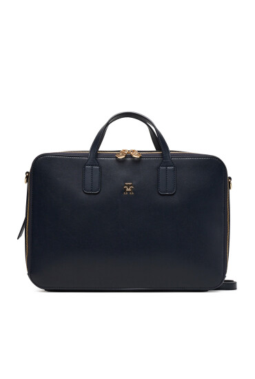 Tommy Hilfiger Чанта за лаптоп Th Icon Laptop Bag AW0AW18004 Тъмносин - Mera.bg