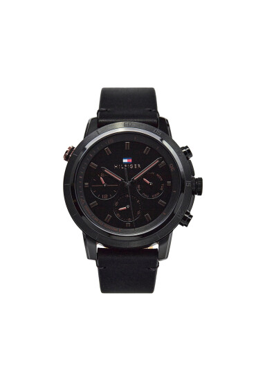 Tommy Hilfiger Часовник Troy 1792110 Черен - Mera.bg