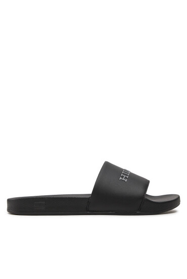 Tommy Hilfiger Чехли Hilfiger Raised Pool Slide FM0FM05022 Черен - Mera.bg