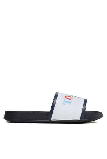 Tommy Hilfiger Чехли Logo Pool Slide T3B0-32933-1172 S White/Multicolor X56 - Mera.bg