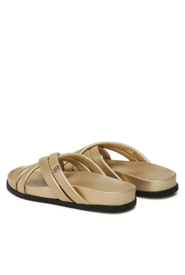 Tommy Hilfiger Чехли Starp Feminine Sandal Golden FW0FW06994 Gold OLJ - Mera.bg