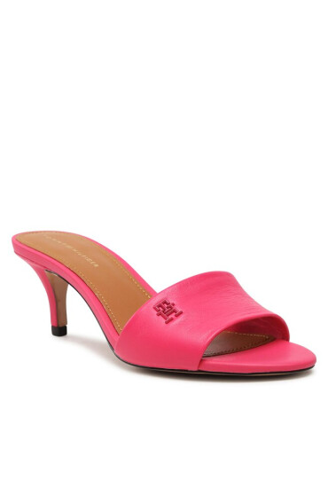Tommy Hilfiger Чехли Th Elevated Mid Heel Sandal FW0FW07453 Bright Cerise Pink T1K - Mera.bg