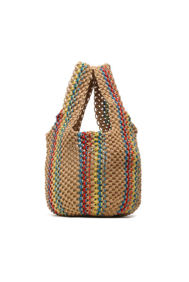 Tommy Hilfiger Дамска чанта Th Travel Makrame Tote AW0AW14820 0F4 - Mera.bg