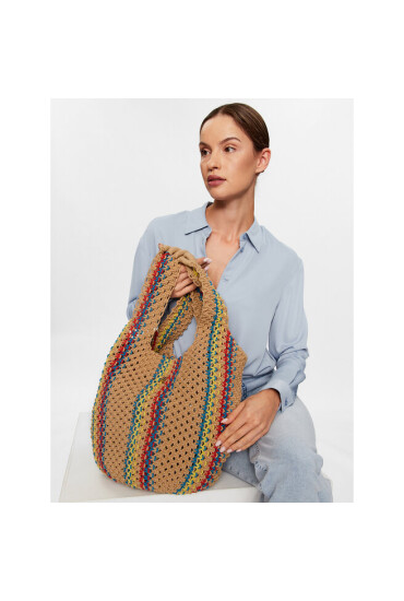 Tommy Hilfiger Дамска чанта Th Travel Makrame Tote AW0AW14820 0F4 - Mera.bg