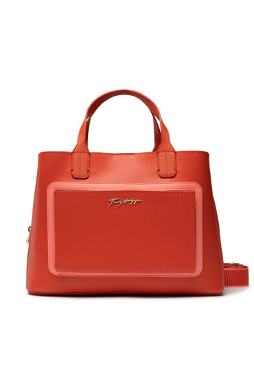 Tommy Hilfiger Дамска чанта Iconic Tommy Satchel AW0AW11996 SN2 - Mera.bg