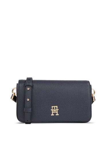 Tommy Hilfiger Дамска чанта Emblem AW0AW15180 Тъмносин - Mera.bg