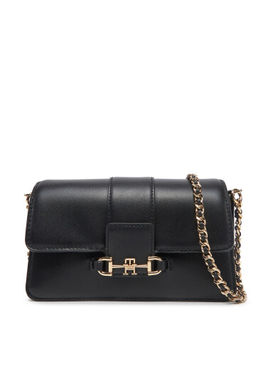 Tommy Hilfiger Дамска чанта Heritage Leather Crossover AW0AW17212 Черен - Mera.bg