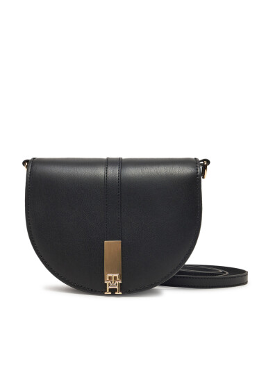 Tommy Hilfiger Дамска чанта Heritage Saddle Bag AW0AW17164 Черен - Mera.bg