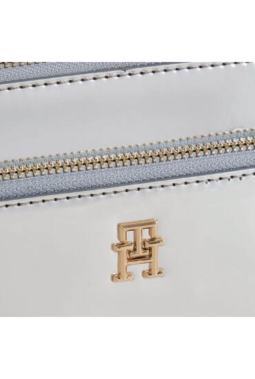Tommy Hilfiger Дамска чанта Iconic Tommy Camera Bag Metal AW0AW15201 Metallic Silver 0IO - Mera.bg