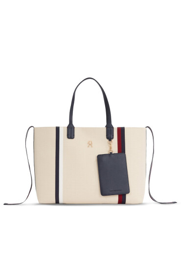 Tommy Hilfiger Дамска чанта Iconic Tommy Tote Corp AW0AW15157 0F6 - Mera.bg