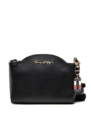 Tommy Hilfiger Дамска чанта Luxe Leather Clutch Wide Strap AW0AW10488 BDS - Mera.bg
