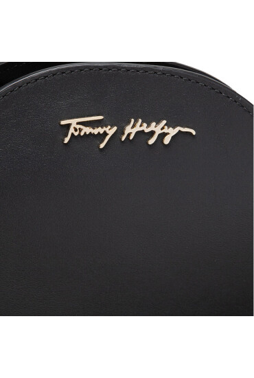 Tommy Hilfiger Дамска чанта Luxe Leather Clutch Wide Strap AW0AW10488 BDS - Mera.bg