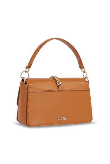 Tommy Hilfiger Дамска чанта Luxe Leather Crossover AW0AW15289 Tan 0HE - Mera.bg