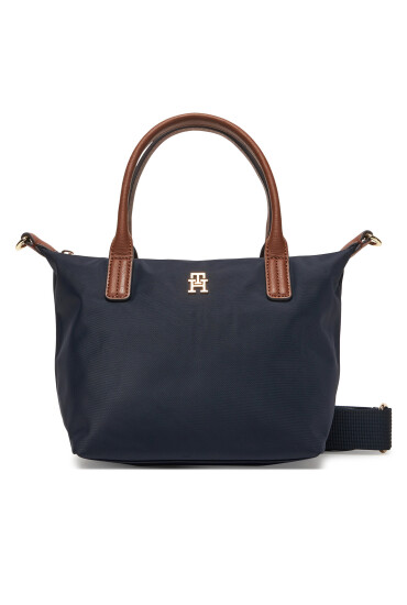 Tommy Hilfiger Дамска чанта Popette Mini Tote AW0AW17709 Тъмносин - Mera.bg