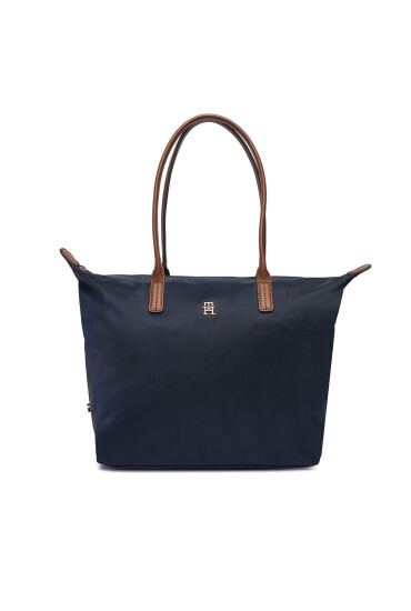 Tommy Hilfiger Дамска чанта Popette Tote AW0AW17711 Тъмносин - Mera.bg