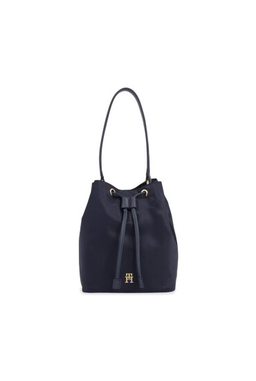 Tommy Hilfiger Дамска чанта Poppy Bucket AW0AW15218 Space Blue DW6 - Mera.bg