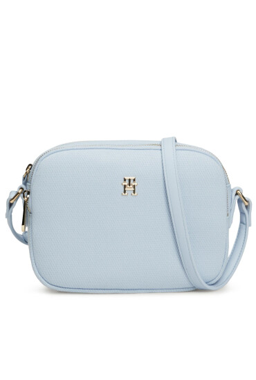 Tommy Hilfiger Дамска чанта Poppy Canvas Crossover AW0AW16419 Светлосиньо - Mera.bg