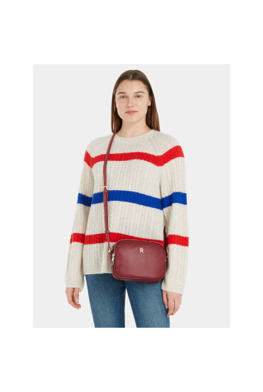 Tommy Hilfiger Дамска чанта Poppy Plus Crossover AW0AW15235 Rouge XJS - Mera.bg
