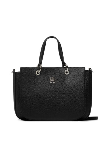 Tommy Hilfiger Дамска чанта Th Emblem Stachel AW0AW14503 Черен - Mera.bg