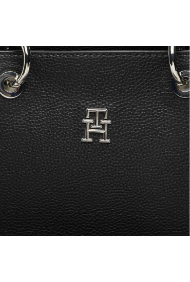 Tommy Hilfiger Дамска чанта Th Emblem Stachel AW0AW14503 Черен - Mera.bg