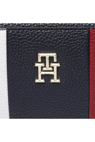 Tommy Hilfiger Дамска чанта Th Emblem Trunk Corp AW0AW15113 Тъмносин - Mera.bg
