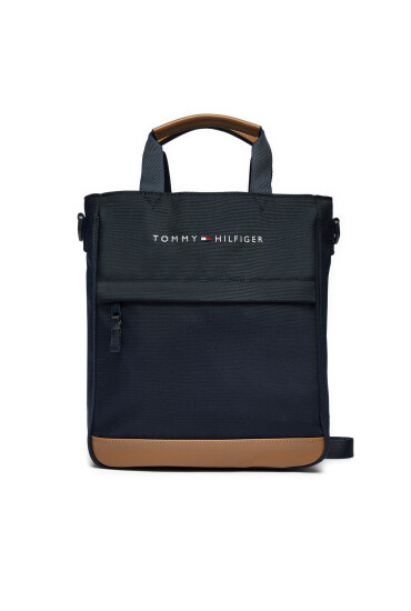 Tommy Hilfiger Дамска чанта Th Essential Shoulder Bag AU0AU01950 Тъмносин - Mera.bg